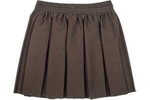 RB RIVER BANK LB Girls School Uniform Box Pleated Elasticated Waist School Kids Skirt All Ages Back to School