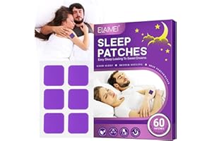 ‎QLIGES Sleep Patch, 60er Packung Tiefschlafpflaster für Erwachsene, ganz natürliche Tiefschlafpflaster, einfach und bequem anzuwenden, schnell wirkende Inhaltsstoffe, für Männer und Frauen geeignet -Lavendel