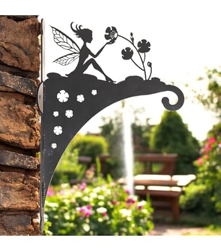 2pcs Hanging Basket Brackets, Wall Mounted Plant Hook, Retro