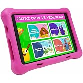 NPO 8" IPS Ekran Android 13.0 A133P 1.8GHz Antişok &Ccedil;ocuk Tableti, Kids Tablet (4GB RAM - 64 GB Kapasite, Pembe, 8 İn&ccedil;)