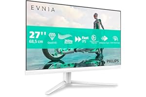 Philips Monitor 27M2N3501PA QHD de 27 Pulgadas, 260 Hz, IPS rápido, 0.3 ms MPRT, Adaptive Sync., HDR400, Ajuste de Altura (2560 x 1440, HDMI 2 x 2.0, DP 1 x 1.4), Color Negro