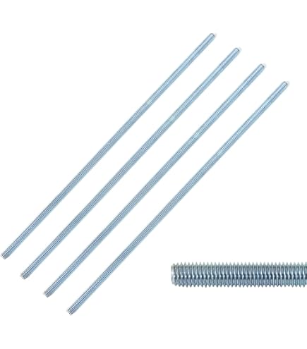 Matrelt 12Pcs 3/8"-16 Hex Coupling Nut, Threaded Rods Coupling Nuts Zinc Plating Extended Hexagon Rod Coupling Nuts Threaded Connectors For Full All Threaded Rod Eyebolts Wedge Anchor Chain Links