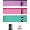 SharkGear Resistance Bands 3 Sets, Premium Exercise Bands with Non-Slip Design for Hips & Glutes, 3 Resistance Level Workout Booty Bands for Women Men, Home Training, Fitness, Yoga