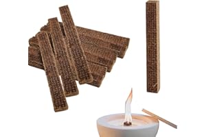 GVIVEJ Dauerdocht für Wachsfresser, 10 Stück Dauerdocht Kerzendocht Dicke, Kerzen Docht für Betonfeuer, Schmelzlicht & Kerzenrestefresser, 1 cm