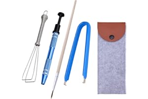 SAVITA Zestawy do ?ci?gacz Prze??czników, ?ci?gacz Prze??czników Klawiatury w Tym ?ci?gacz do Nasadek Klawiszy Zacisk Prze??cznika Uchwyt Trzpienia Smarownice ?atwe do Ci?gni?cia (Niebiesko, ?ó?ty)