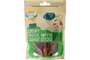 GAGACISO Good Boy Pawsley & Co Chewy Duck With Carrot Sticks Dog Treat 90g, Pack of 10