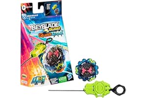 Hasbro Beyblade - Beyblade Burst QuadStrike - Kit Inicial con Top Ambush Bazilisk B8 - Juego de Batalla con Lanzador, Plástico, Multicolor, a partir de 8 años