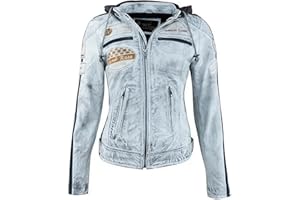 URBAN 5884 Urban Leather 58 LADIES | Giacca Moto Donna in Pelle con Protezioni Per Schiena