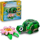 LEGO Creator 3&rsquo;&uuml; 1 Arada Kaplumbağa ile Nil&uuml;fer &Ccedil;i&ccedil;eği 31377 &ndash; 7 Yaş &Uuml;zeri &Ccedil;ocuklar i&ccedil;in Bukalemun veya Kurbağaya D&ouml;n&uuml;şebilen