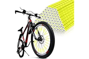 flintronic Riflettori per Raggi, Copri Raggi Catarifrangenti, Riflettori Raggi Bicicletta, Catarifrangenti per Bici Set in Materiale catarinfrangente visibilità a 360 ° e Montaggio Facile