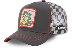 [ X ] CAPSLAB [X] Capslab Gorra Mario Kart para hombre y mujer, Gorra Trucker, Bowser, Suave y todas las estaciones