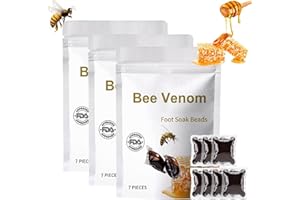 Lukmlca Bienengift Fußbad, Lukmlca Bienengift-Perlen, Lukmlca Bienengift Lymphdrainage Fußbad, Lukmlca Bienengift-Fußbadperlen, Lukmlca Bienengift-Perlen (3PCS)