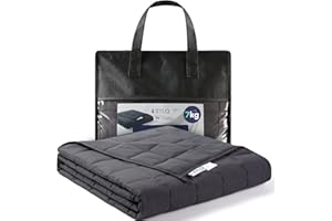 ‎CALMZY Calmzy SYLQ Gewichtsdecke 7kg 150x200cm als Einschlafhilfe - Schwere Bettdecke - Entspannungsdecke mit Glasperlen - Weighted Blanket - Beschwerte Decke mit Gewicht Erwachsene - Therapiedecke