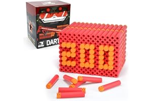 EKIND 200 Pcs Waffles Darts Refill Pack Foam Bullet Compatible for NERF N-Strike Series Blaster