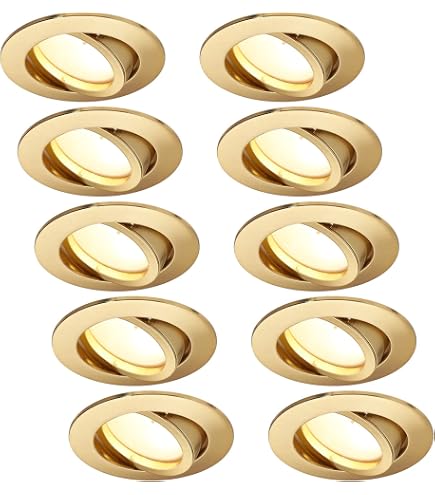porta faretto incasso simen doppio colore gu10 nero-oro fisso quadrato