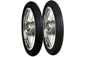 AKF Set: 2 Kompletträder 1,6x16" Alufelge + Edelstahlspeichen + Reifen Heidenau K36/1