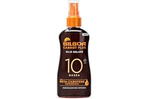 BILBOA Huile Solaire Spray Bronzant SPF 10 Protezione Bassa 200 ML