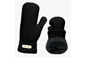 BSEICAL Fäustlinge Damen, Arktischer Samt Fausthandschuhe, Handschuhe Winter Fleece Skihandschuhe Wasserdicht, Thermo Winterhandschuhe