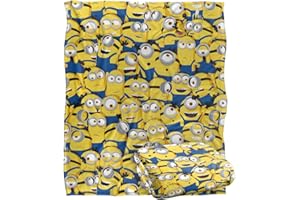 LOGOVISION Minions Blanket, Minion Group Silky Touch Super Soft Throw Blanket, 152 x 127 cm