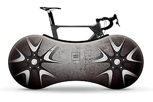 VELOSOCK Velo Sock Bicycle Indoor Cover for Storage and Transportation, Stretchy Dirt Proof Fabric, Bike Travel Protection Cover with Snap Fasteners, Multiple Designs, Stylish Accessory