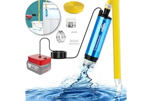 THAGBRCO 400GPH Small Submersible Pump for Bosch 18V GBA Li-Ion Battery,20V DC Portable Fluid Pump with 16ft Cable,Water Flow 30L/Min, Max Lift 10ft, 80W Transfer Pump for Garden, Home, Farm, Ranch(no battery)