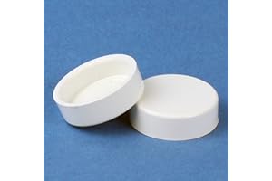 companyblue Cover Cap for Heated Towel Rail Radiator blanking plugs and bleeding valves (White Pair)