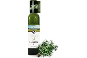 SCHLATTBAUERNGUT Bio Rosmarin Öl – 100ml aromatisches Würzöl in Glasflasche – regional hergestellt & kaltgepresst – ideal für BBQ, Fleisch, Fisch, Gemüse