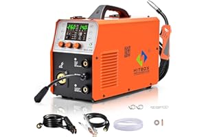HITBOX MIG250II soldadora MIG 3 en 1, 250A modo sinérgico autónomo con MIG/LIFT TIG/MMA, 2 años de garantía