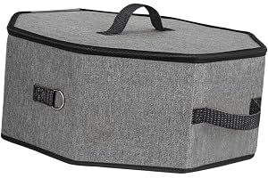 VELURA Hat Storage Case Portable Closet Cowboy Cap Organizer for Cowboy Cap Fedoras Gray 1 Piece Hat Storage Box Hat Boxes Vintage Clothing, Shoes & Accessories