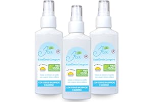 TECNO CLEAN Free - Spray Antizanzare Naturale Insetto Repellente, 300 ml con oli essenziali ecologico senza DEET vegano