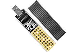 ANYOYO Adattatore NVMe NGFF, 10 Gbit/s per Disco SSD M2 USB3.2 Gen 2 , NVMe PCIe con M / B+M key, per Disco SSD M.2 SATA per 2242/2260/2280,con Adattatore USB-A a USB-C