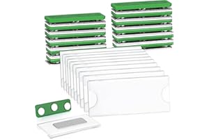 WUBUSHAN Targhetta Magnetica Portanome, Targhette Portanome con Calamita, Badge Portanome con Magnete con 3 Potenti Magneti Al Neodimio, Camicie, Uniformi