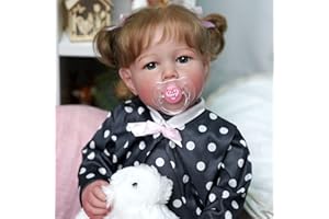 BABESIDE Reborn Dolls - 17-Inch Velvety-Smooth Skin Realistic-Newborn Baby Dolls Blue Eyes Girl Real Life Baby Dolls with Toy Accessories Gift Set for Kids Age 3+ & Collection