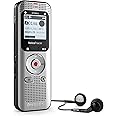 Philips VoiceTracer DVT2015 Voice Recorder, 8GB, MP3 and PCM, 2 HiFi stereo microphones with Sembly AI for multi-speaker speech recognition, creation of summaries, meeting minutes and to-do-lists
