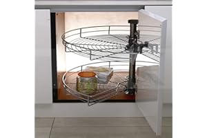 Sindipanda Cestello girevole da cucina, 270°, armadietto a giostra, 71 cm, mobile ad angolo, cucina, cassetto, cassetto, cassetto, cassetto, cassetto, armadietto, 62,5 x 16,5 x 62 cm