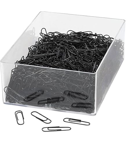 1000 Trombones Plastifiés Blancs 27mm - Lot Bureau Pour Classement Et Organisation