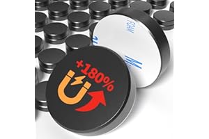 BKSAI Aimants Puissants Aimant Frigo Adhésive 21.5 * 5mm Aimant Plat Autocollant Magnets Tableau Magnétique 30pcs Aimants Adhésifs Fort pour Fixation Tableau Réfrigérateur Bureaux Maison