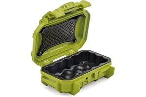 SEAHORSE PROTECTIVE EQUIPMENT CASES Seahorse 52 Portable Waterproof Dry Box Hard Protective Micro Case - Mil Spec/USA Made / IP67 Waterproof/Lockable - for Earbuds, PLB, IEM, Small Medical Devices, Stash Box (Clear)