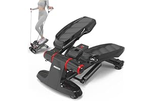PROIRON Stepper Fitness con Bande di Allenamento e Display Multifunzione - Mini Stepper per l'esercizio di Glutei, Braccia, Gambe, Vita e Fianchi, Peso Massimo Utente 120kg