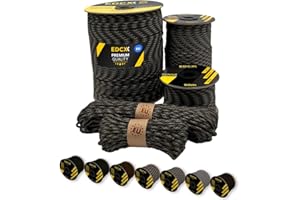 EdcX Paracord 4mm, 20+ Colori Militari (15m, 30m, 50m, 100m, 300m) | Ideale per Campeggio, Sopravvivenza, attività all'aperto | Corda 100% Nylon 4 mm | Corda Tattica 550 Tipo III (Infiltrat, 50 m)