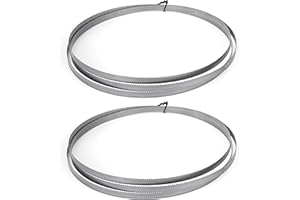 QIMEI-SHOP Hojas Sierra de Cinta 1400 x 6,35 x 0,35 mm 15TPI SK5 Hojas de Sierra de Cinta para Cortar Madera Plastico 2 Piezas