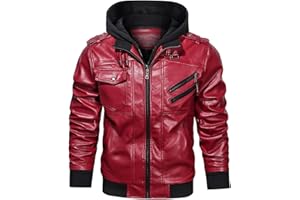 Hood Crew Chaqueta bomber de piel sintética para hombre con capucha extraíble, Camuflaje Verde