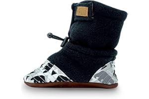 JAN & JUL Przytulne kozaki polarowe, antypoślizgowe buty dla niemowląt i małych dzieci