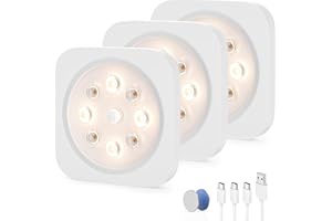 LROLTEF Luce LED Sottopensile Cucina - 4000K ricaricabile Luci con Sensore di Movimento & Collegamento - 1200mAh Luce Armadio Lampada Dimmerabile per Cucina Scale Soggiorno Camere da Letto | 3 Pezzi