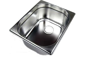 AIRBRUSH-CITY Évier de camping 325 x 265 x 150 cm en acier inoxydable Cuisine de camping