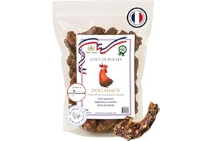 FRANCE CROQUETTES Cous de Poulet pour Chien 500g – friandises Naturelles croustillantes Riches en protéines – digestibles et Faibles en Calories – sans additifs – récompense Saine – Toutes Races et âges