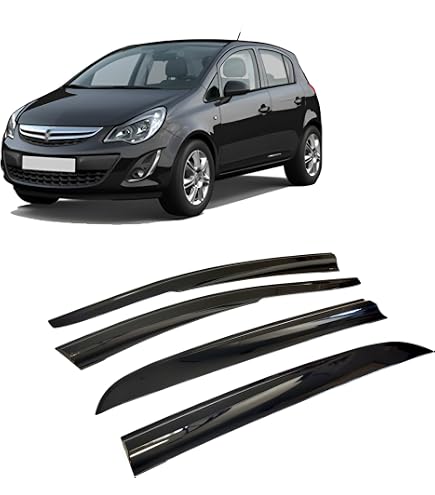 Deflettori D'Aria Heko Per Toyota RAV4 II 2000-2006 - Set 4 Pezzi, Nero Fumè, Antipioggia