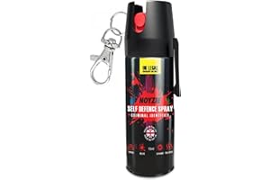 Noyzie Self Defence Spray UK Legal Pepper Spray Alternative for Men & Women with UV Marking, Keychain & Belt Clip - Criminal Identifier Spray for Personal Protection - 15ml