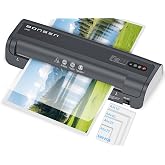 BONSEN A3 Laminator with NTC Control and 100 Pockets | Anti-jam and fast laminating for A3/A4, photos and cards; home, school