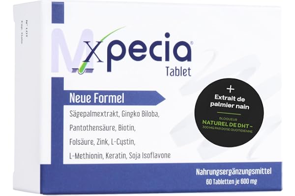 XPECIA Comprimés pour hommes contre la chute des cheveux, bloque la DHT, nouvelle formule de croissance des cheveux